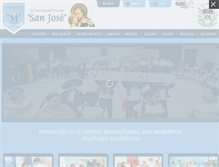 Tablet Screenshot of colegioparroquialsanjose.edu.pe